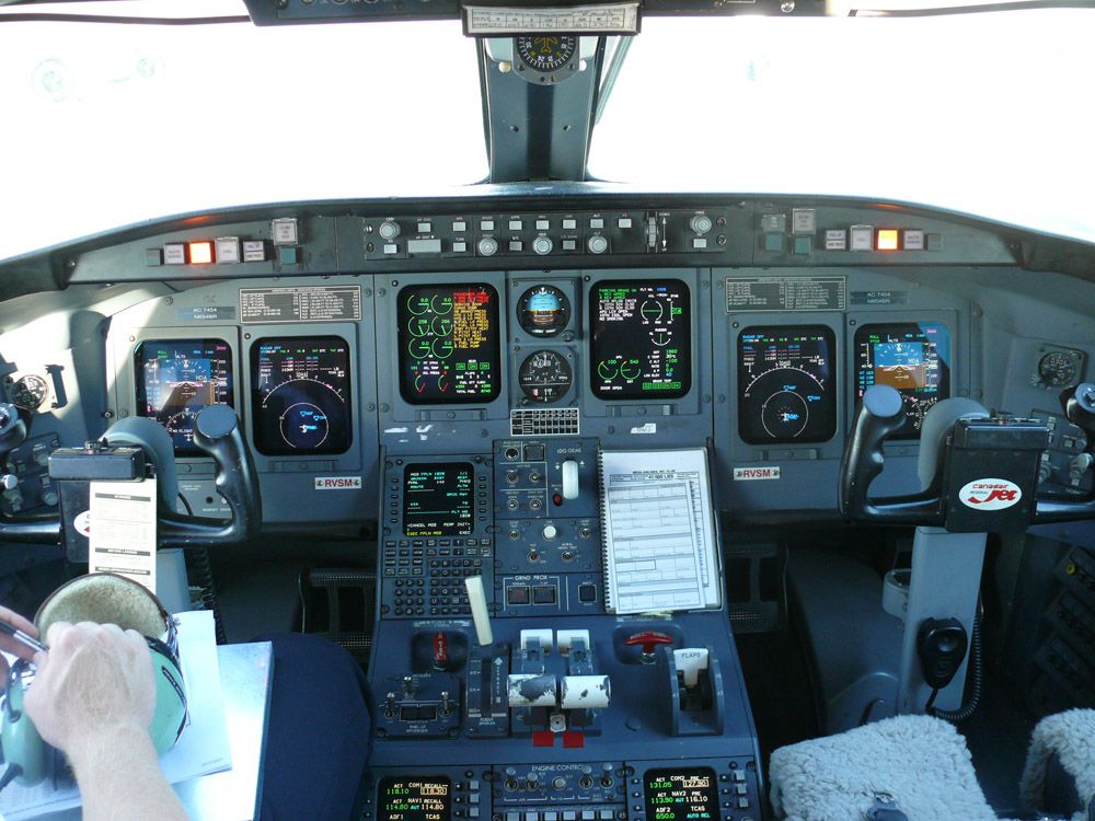 crj 200 cockpit poster